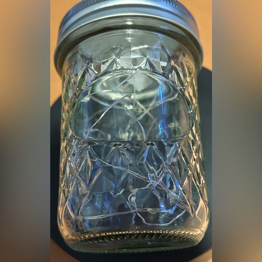 RAINBOW (*FLASHING*/SOLID) LED FAIRY-LIGHT 1/2 PINT MASON JAR/HANDMADE - Picture 7 of 7
